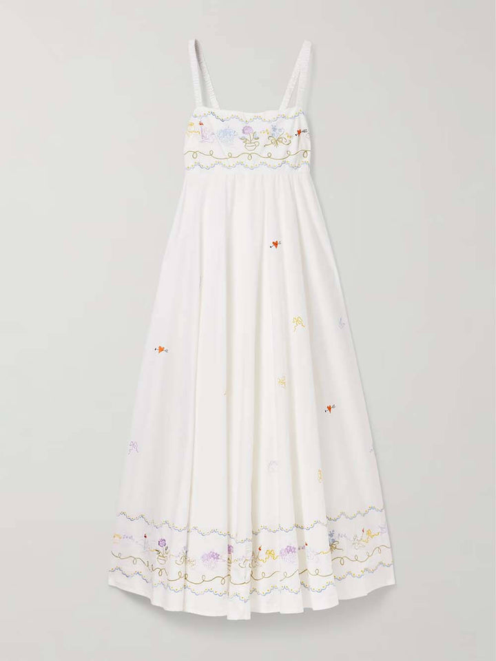 Casual Unique Ruffled Printed Maxi Dress