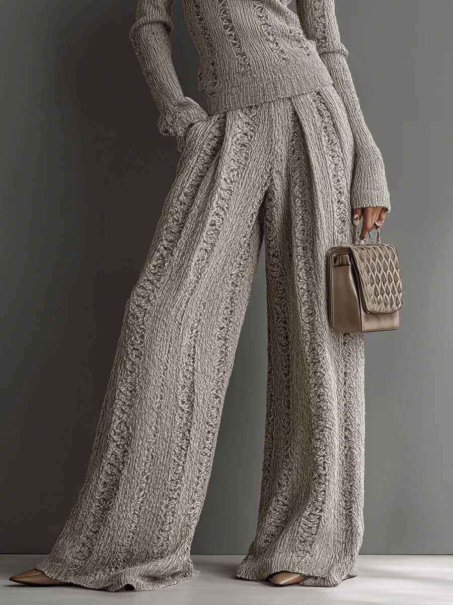 Casual Turtleneck Knitted Pullover Sweater