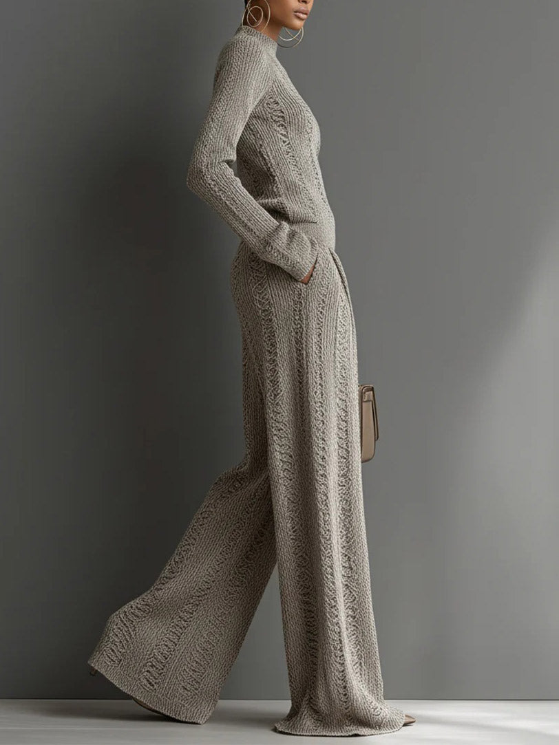Casual Turtleneck Knitted Pullover Sweater