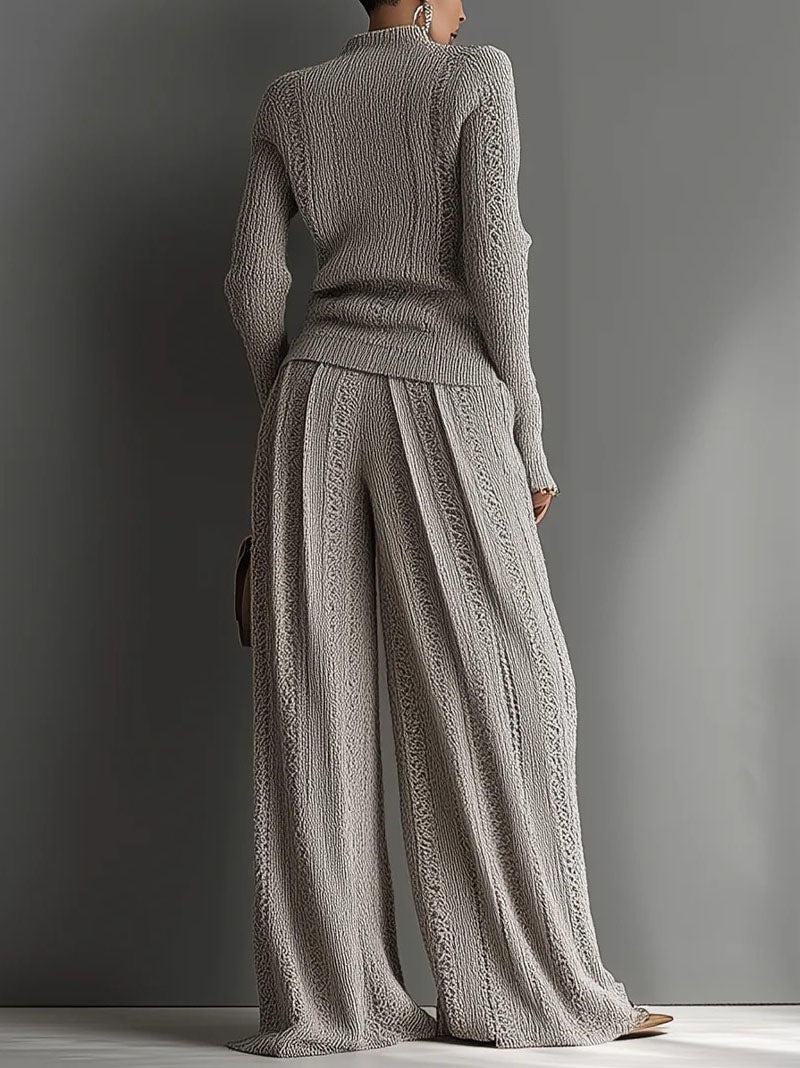 Casual Turtleneck Knitted Pullover Sweater