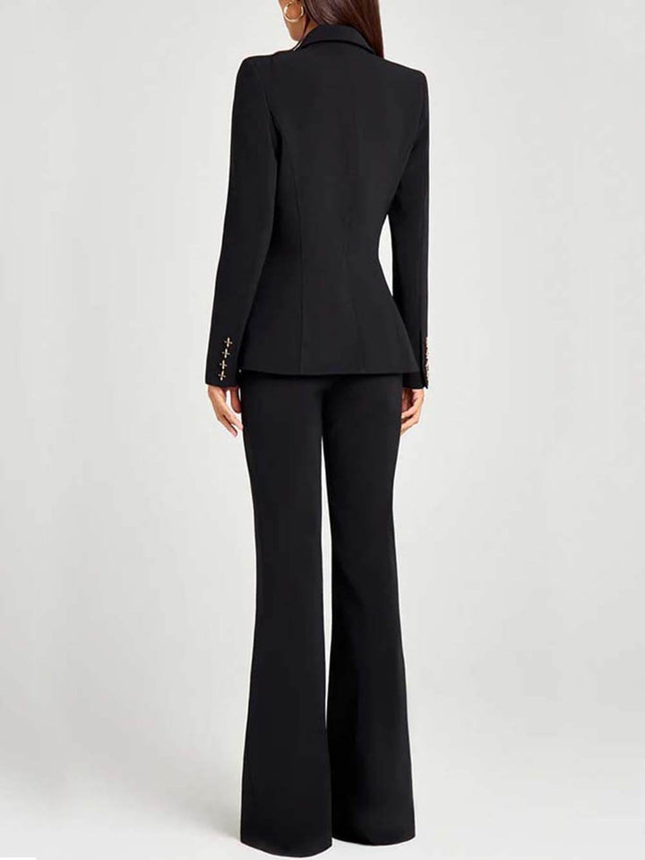 Fashion Casual High-Waist Pocket Trousers