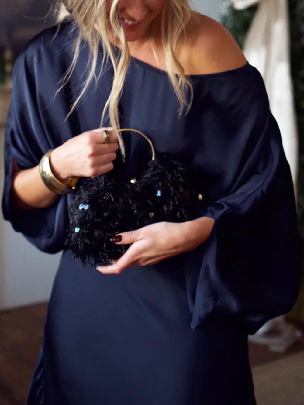 Exquisite Satin High-Waisted Maxi Skirt