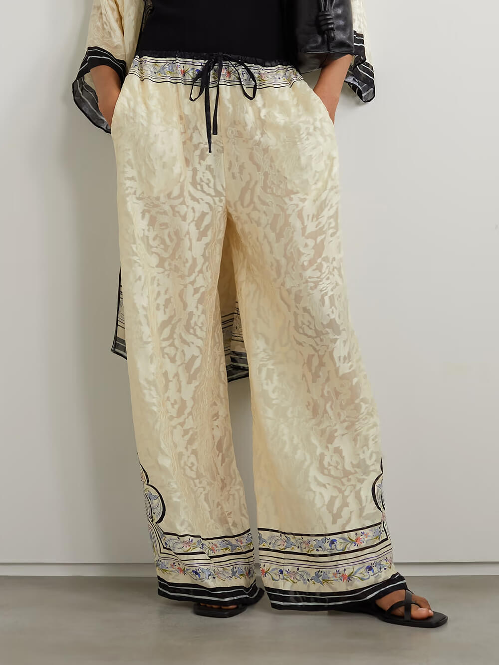 Unique Juniper Print Satin TunicTop